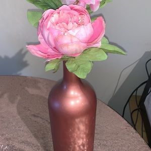 1.5 L METALLIC COPPER WINE BOTTLE HAND PAINTED AND ANY BIOTTLE AND COLORS OMBRE